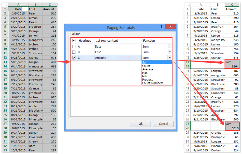 excel for mac autosum insert rows