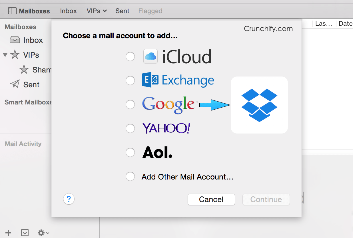 using dropbox for backup mac
